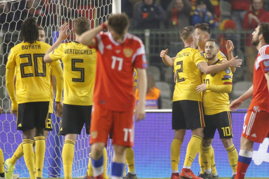 «У русских за всю игру не было ни единого момента» - бельгийские болельщики о матче