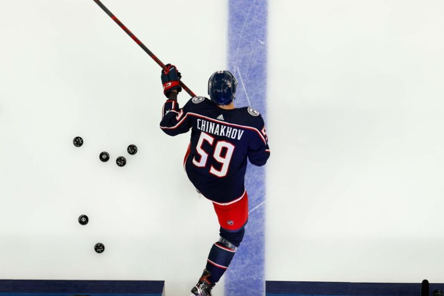 Егор Чинахов набрал свои первые очки в НХЛ