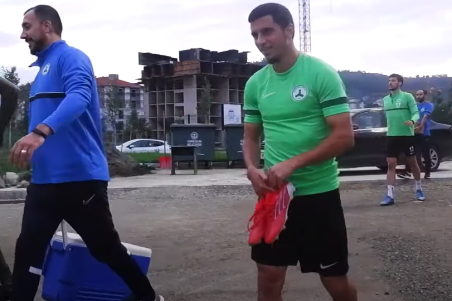Видео: Магомед-Шапи Сулейманов провел первую тренировку в «Гиресунспоре»