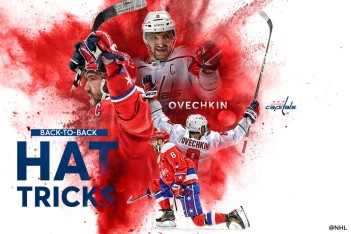 Национальная хоккейная лига отметила хет-триковые подвиги Овечкина ярким постером