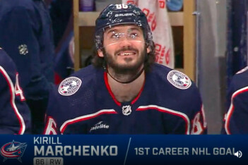 Болельщики из Огайо после дебютной шайбы Марченко в НХЛ: он быстро превратится здесь в любимца публики